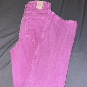 Womens zara size 6 pink denim jeans